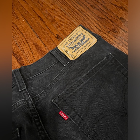 LEVIS 505 Workwear Edition Black Size 34x28.5 - Picture 2 of 6